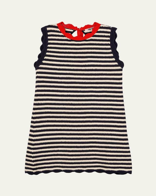 Fasano Stripe Crochet Shift Dress